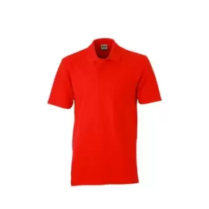 Image of James and Nicholson Unisex Basic Polo Shirt (3XL) (Red)