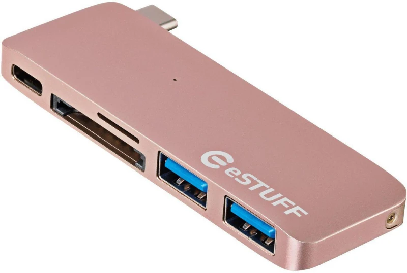 Image of eSTUFF ES84121-ROSE laptop dock/port replicator USB 3.2 Gen 2 (3.1 Gen