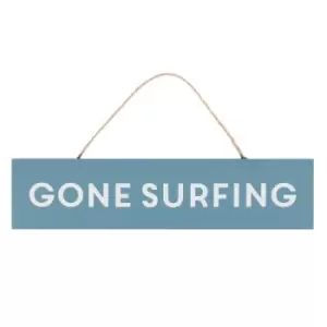 Image of Gone Surfing Hanging MDF Sign