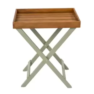 Image of Verdi Folding Butler Tray Brown and Green