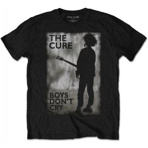 Image of The Cure Boys Don't Cry Black & White Mens Medium T-Shirt