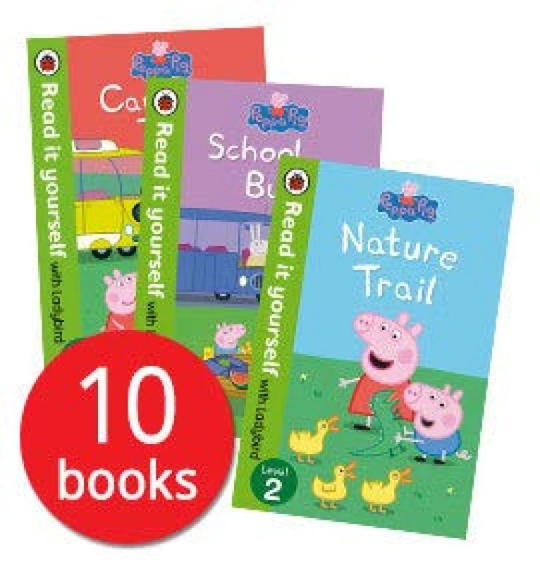 Image of Peppa Pig Read it Yourself with Ladybird Collection 10 Books Set ( Level 1 - 2 ) Paperback Ladybird Books