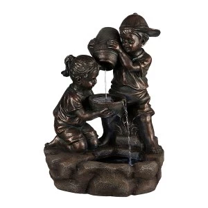 Image of Charles Bentley Garden Playful Children Water Feature With LED Lights