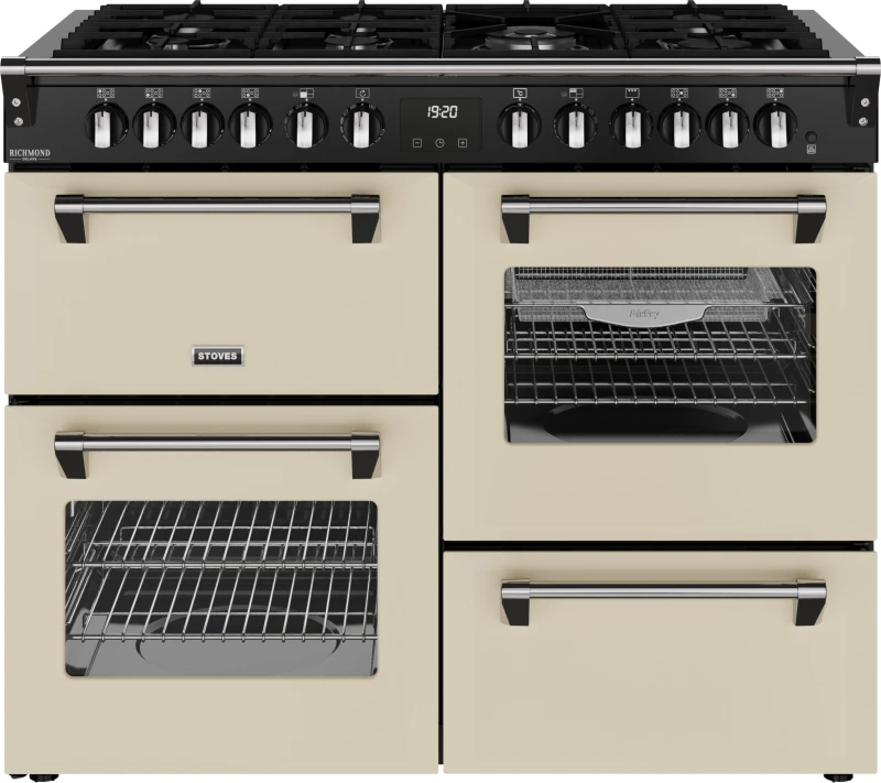 Image of Stoves Richmond DX 110cm Dual Fuel Range Cooker - Cream 444411877 Cream