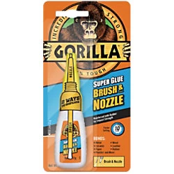 Image of Gorilla Super Glue Brush and Nozzle - 12g