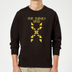 Image of Family Fortunes Our Survey Said Sweatshirt - Black - 5XL