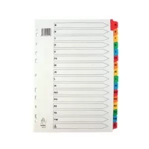 Image of Assorted A4 A-Z Mylar Index WX01523