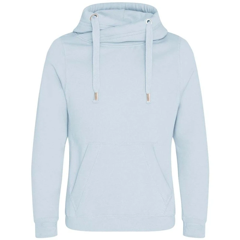 Image of AWDis AWDis Men Cross Neck Hoodie in Blue Size: Small Blue S Male 5059958506589