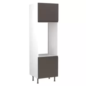 Image of KitchenKIT J-Pull 60cm Double Oven Unit- Matt Graphite