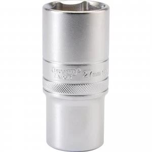Image of Draper 1/2" Drive Satin Finish Deep Hexagon Socket Metric 1/2" 27mm