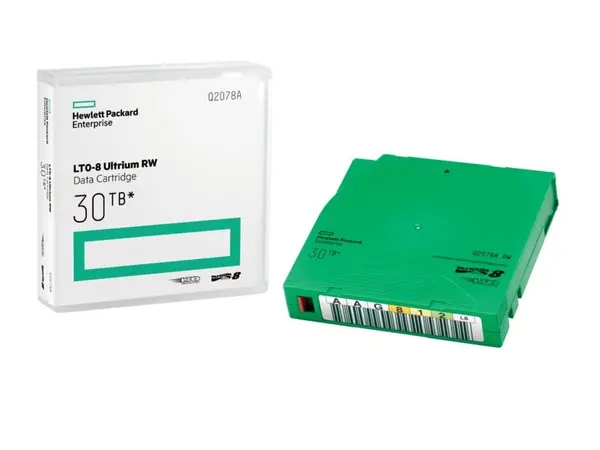 Image of hpe (Q2078AH) HPE LTO-8 Ultrium 30TB RW 20 Data Cartridges Library Pack without Cases