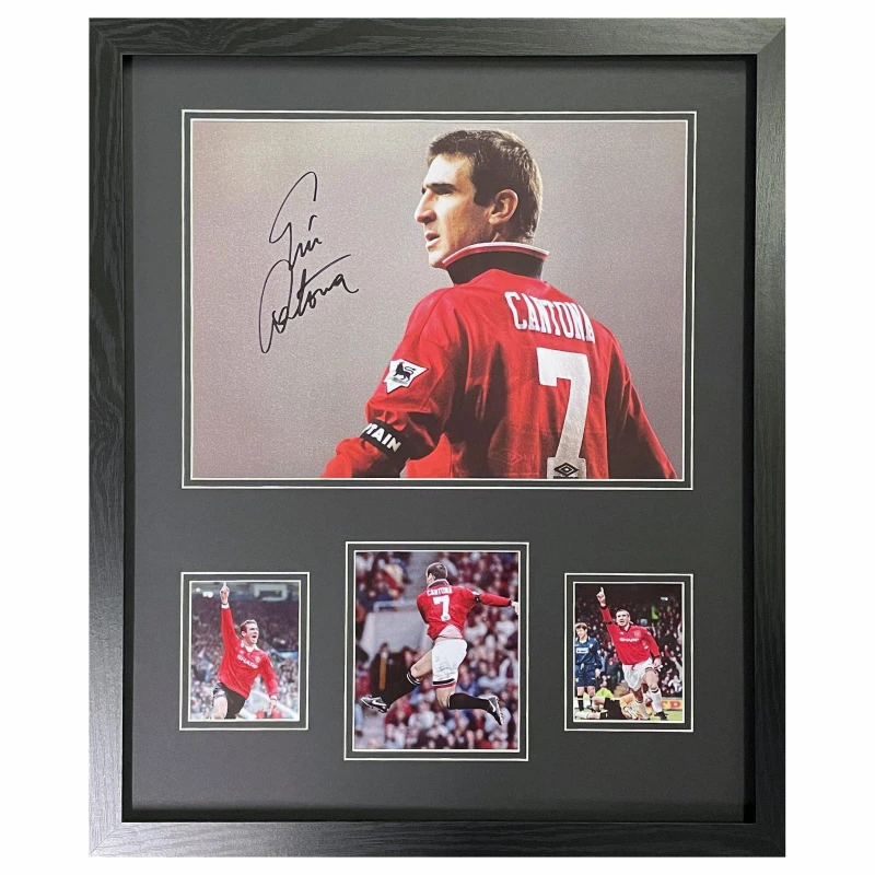 Image of AllStarSignings Ltd Eric Cantona signed framed Manchester United photo Red unisex One Size