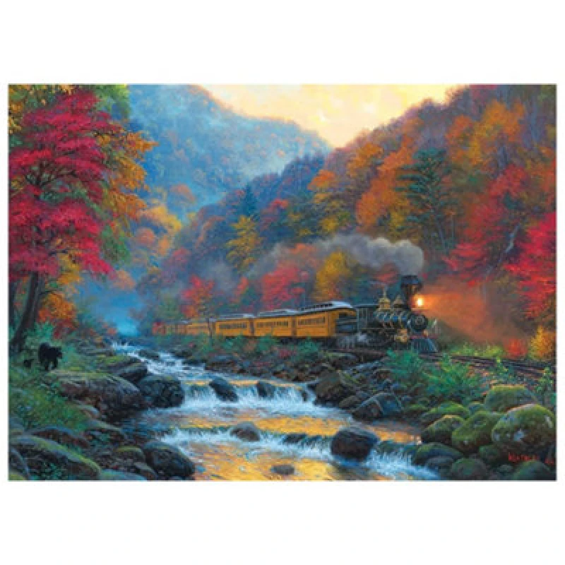 Image of Cheatwell Games Smoky Train Jigsaw Puzzle 1000 Pieces Multi unisex