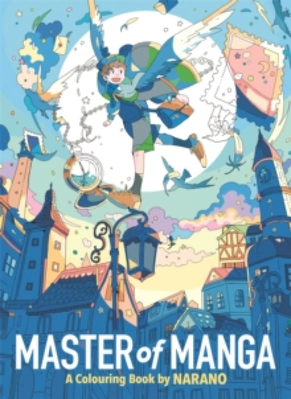Image of Master of Manga : A Colouring Book by Narano Paperback / softback