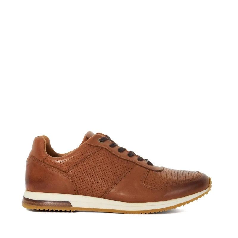 Image of Dune London Dune London Men 'Trilogy' Suede Trainers in Tan Size: 12 Tan 12 Male 5050808114923