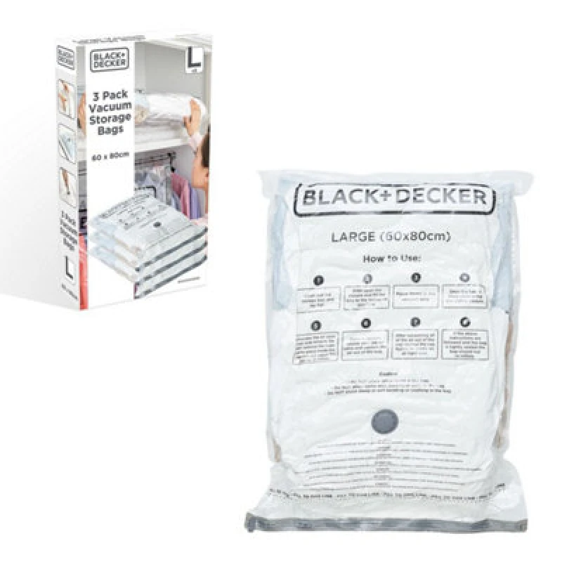 Image of Black + Decker Vacuum Bag 3pk - Large