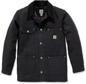 Image of Carhartt Firm Duck Chore Coat Jacket, black, Size L, black, Size L