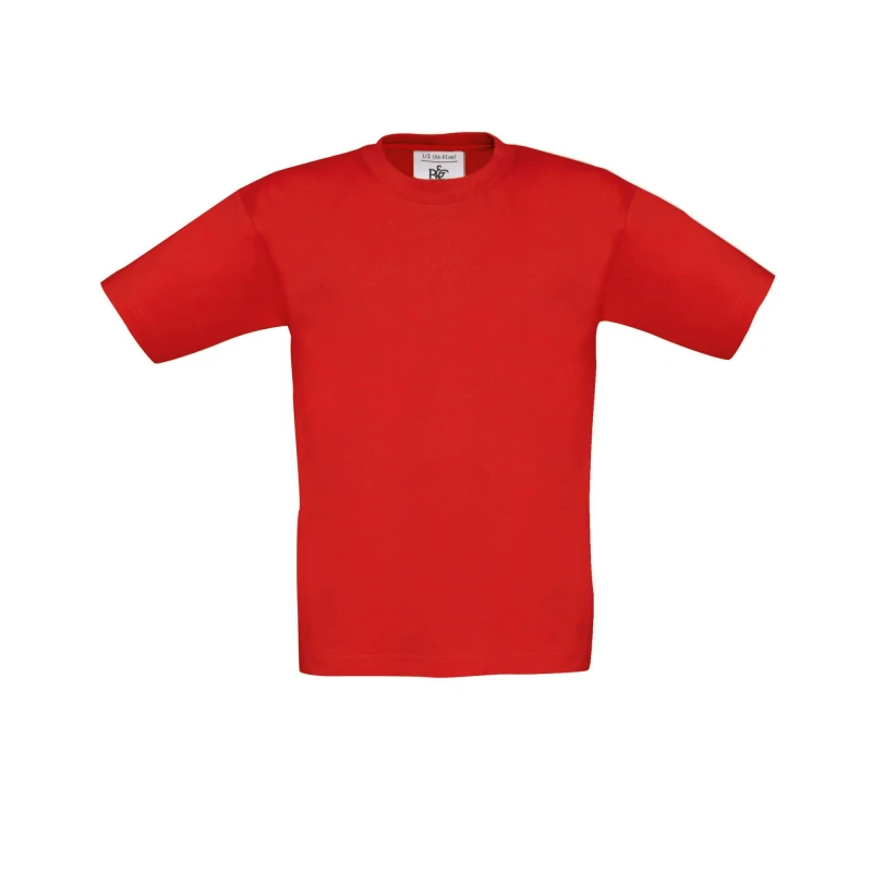 Image of B&C Exact 150 T-Shirt in Red Size: 3-4 Years Red Unisex 3-4 Years