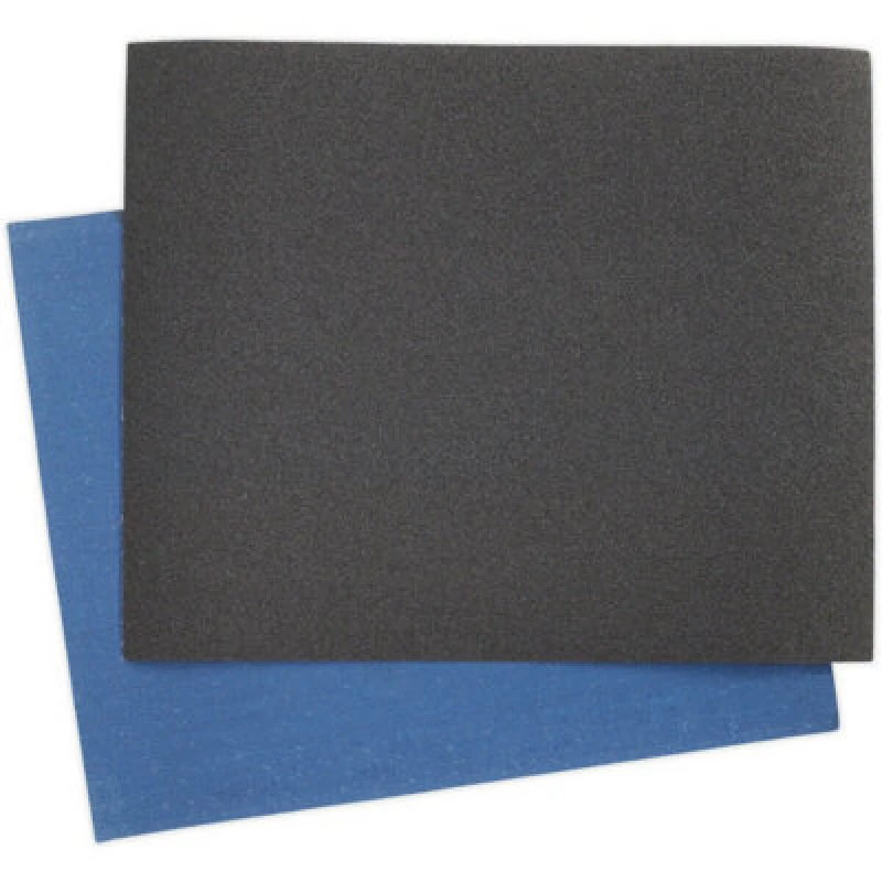 Image of Loops 25 PK Blue Twill Emery Sheet 230 x 280mm - Flexible & Tear Resistant - 80 Grit Multi