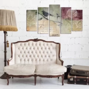 Image of 5PMDF-47 Multicolor Decorative MDF Painting (5 Pieces)