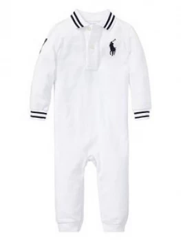 Image of Ralph Lauren Baby Boys Big Pony All In One - White