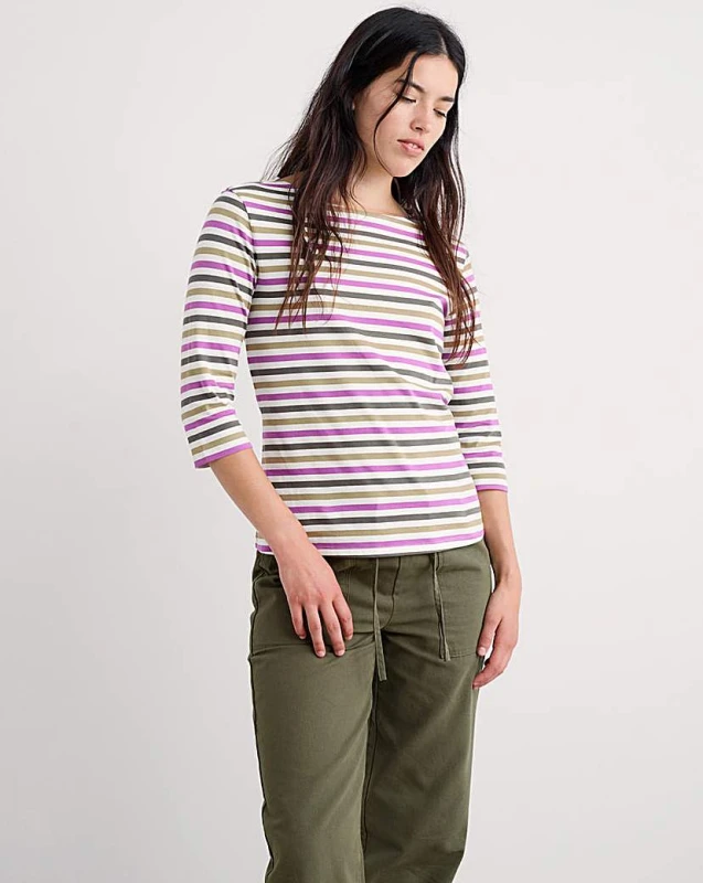 Image of Seasalt Seasalt Cornwall Sailor Jersey Top Multi - Seasalt - Size: 10 Multi Female 10 ZD34702