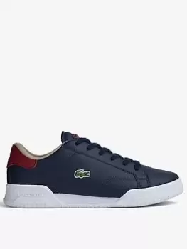 Image of Lacoste Juniors' Lacoste Twin Serve Trainers, Blue, Size 5 Older