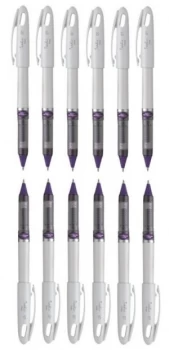 Image of Pentel Energel Tradio Rollerball Pen (Violet) Pack of 12