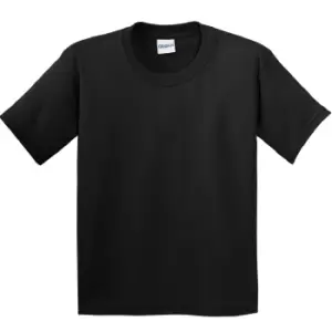 Image of Gildan Childrens Unisex Soft Style T-Shirt (M) (Black)