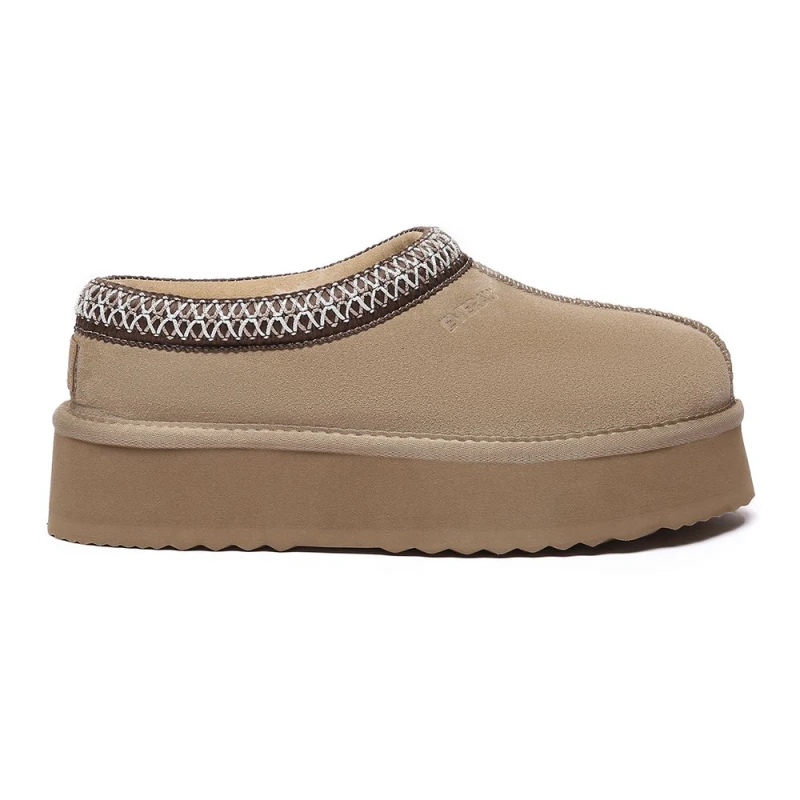 Image of EverAu Wonga Leather Slippers - Beige Beige 7