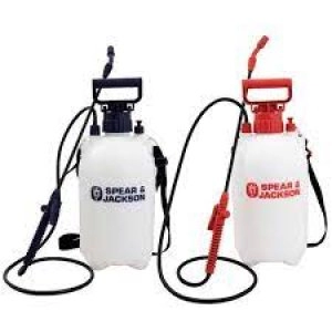 Image of Spear and Jackson 2 Piece Pressure Sprayer Twin Pack Set 5l