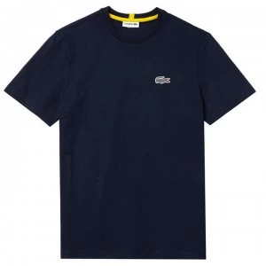 Image of Lacoste Nat Geo T Shirt - Navy/Zebra
