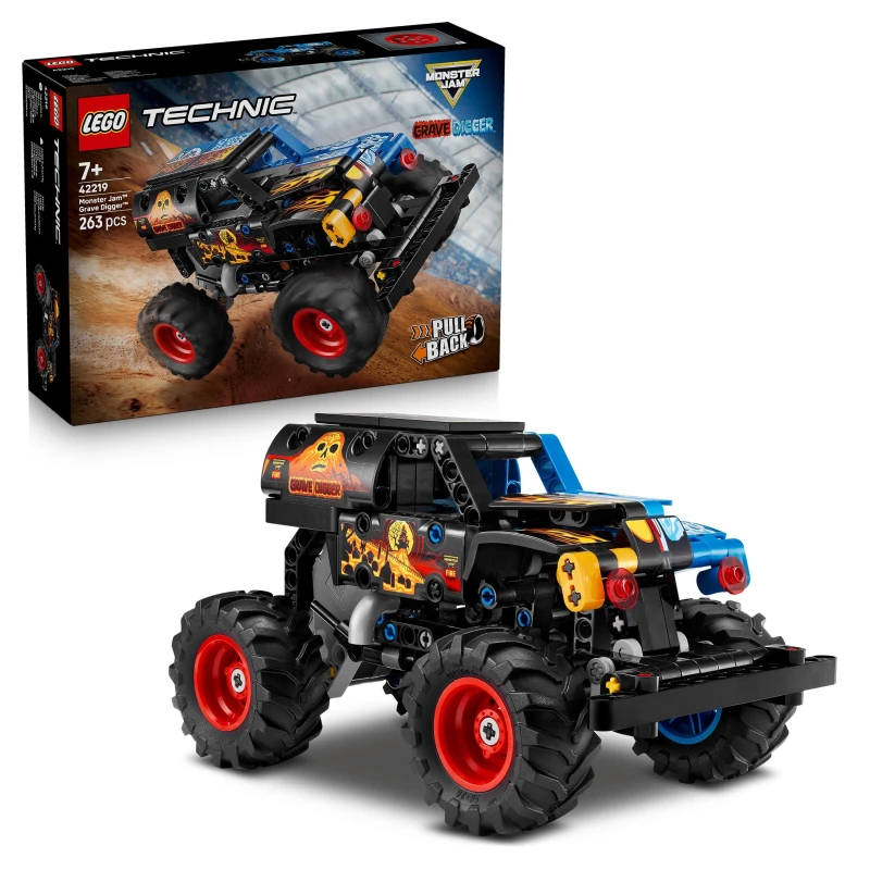 Image of LEGO Technic Monster Jam Grave Digger Fire and Ice 42219