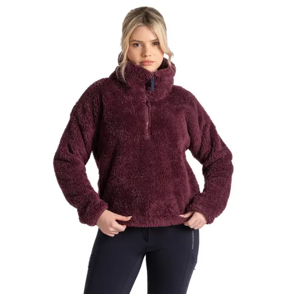 Image of Craghoppers Womens Bronagh Half Zip Borg Fleece Jacket 18 - Bust 42' (107cm)