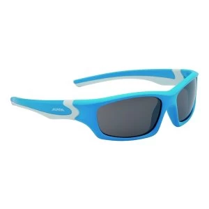 Image of Alpina Flexxy Teen Ceramic Cycling Glasses Cyan/White