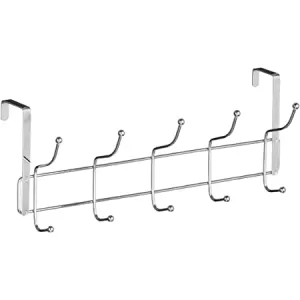 Image of Premier Housewares 10 Hook Over The Door Hanger - Chrome