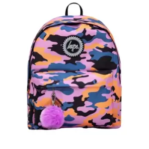 Image of Hype Camo Backpack (One Size) (Orange/Blue/Purple)