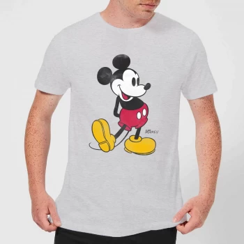 Image of Disney Mickey Mouse Classic Kick T-Shirt - Grey - XS - Grey