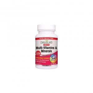 Image of Natures Aid Multivitamin Mineral Veggie Tabs 50% Off 90s