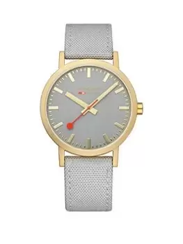 Image of Mondaine Classic Golden 40Mm Case Good Grey Watch