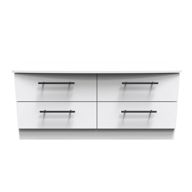 Image of Howard 4 Drawer Bed Box In White Ash (Ready Assembled)