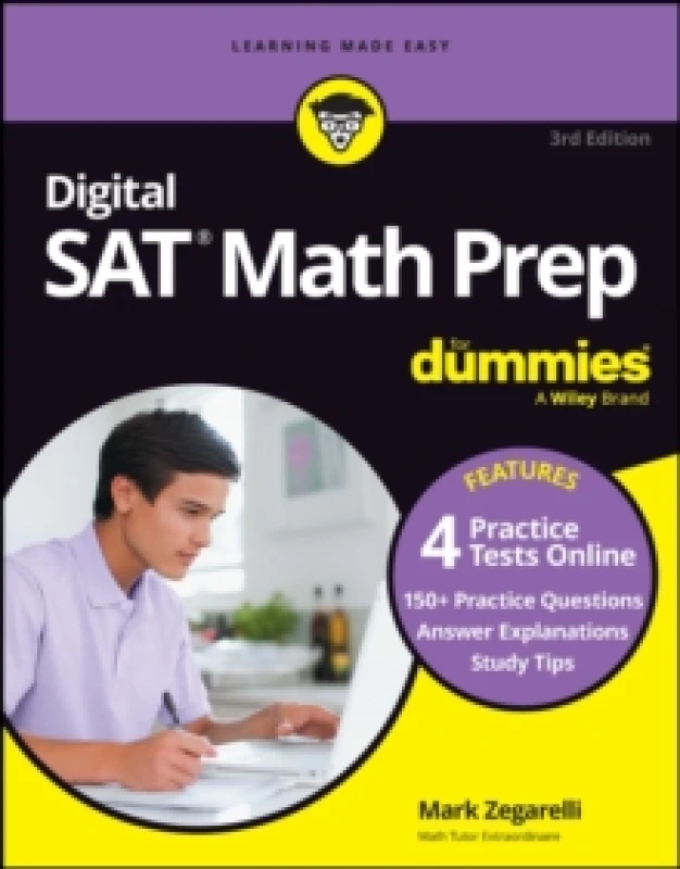 Image of Digital SAT Math Prep For Dummies : Book + 4 Practice Tests Online, Updated for the NEW Digital Format Paperback / softback