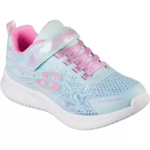 Image of Skechers Girls Jumpsters Wishful Star Light Up Trainers UK Size 12 (EU 30)