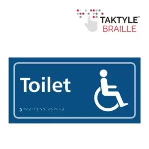 Image of Toilet (with Disabled Symbol) - Taktyle (300 x 150mm)