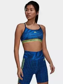 Image of adidas Farm Rio Light-support Bra (plus Size), Blue Size M Women