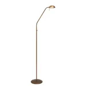 Image of Biron Reading Lamp Bronze Brushed, Glass Matt