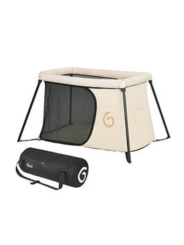 Image of BABYMOOV Moov & Sleep Travel Cot Sand Baby ONE SIZE