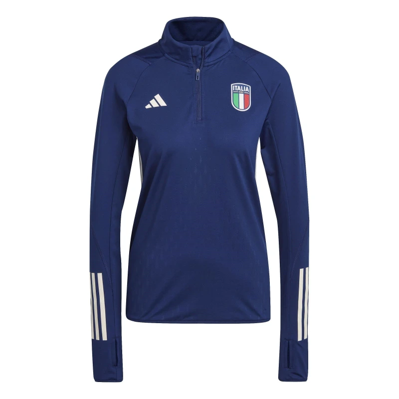 Image of adidas Italy Figure Pro Top Womens - Blue Blue 2XS