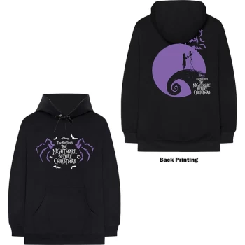 Image of Disney - The Night Before Christmas Moonlight Unisex Medium Hoodie - Black
