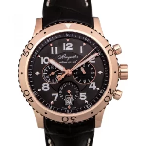 Image of BREGUET Transatlantique Type XXI Flyback Chronograph Rose Gold Mens Watch/42mm